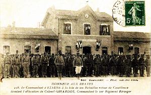 SIDI-BEL-ABBES - GARE - RETOUR DU 1ER ETRANGER DU MAROC 2 - 1907